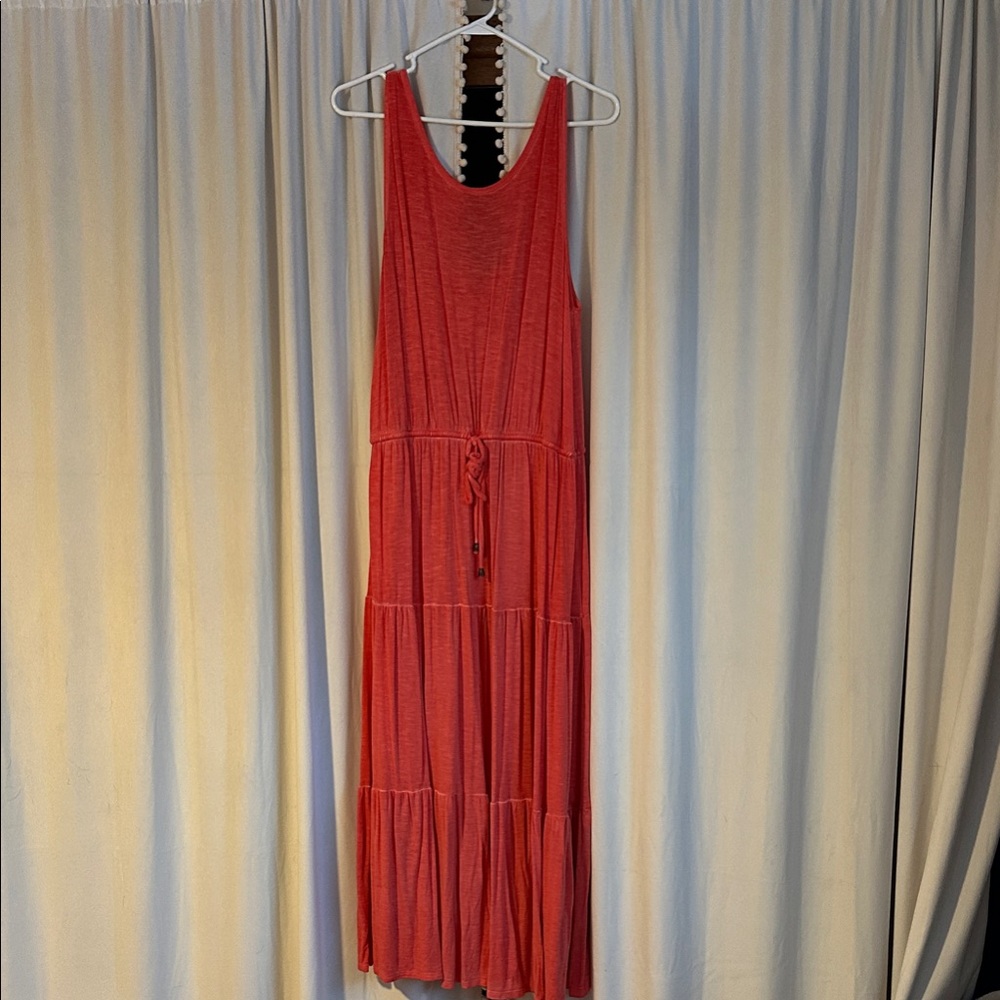 Sonoma Sleeveless Coral Maxi Dress